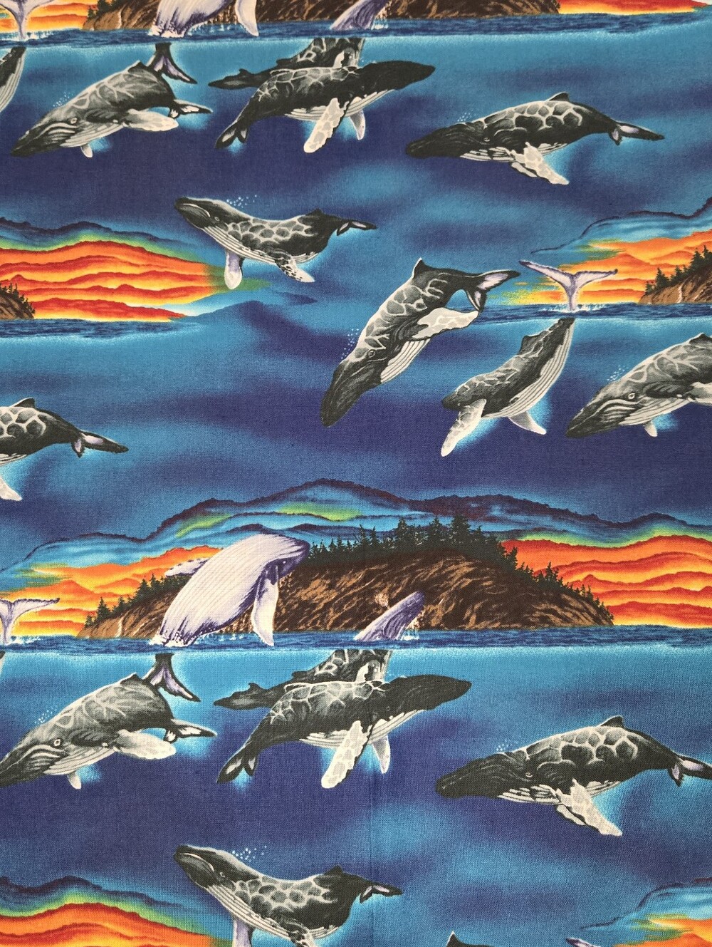 "Portrait Of The Wild" Chris Hoy For Robert Kaufman Co. Screen Print 44"x102"